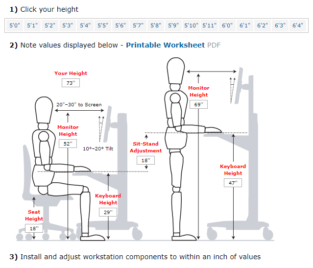Ergotron's workspace planner