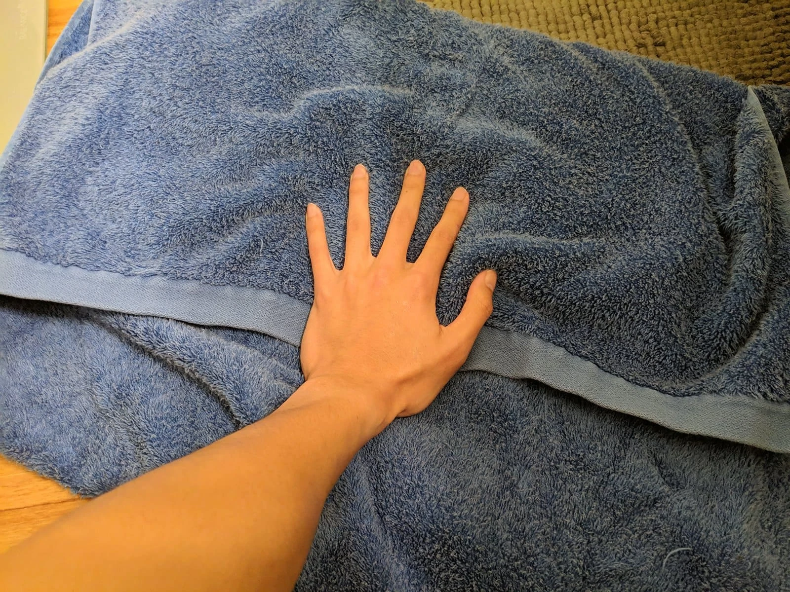 Dry your mousepad with a towel