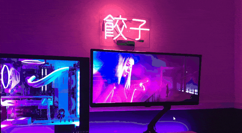 A demonstration of our interactive gaming setup breakdowns.