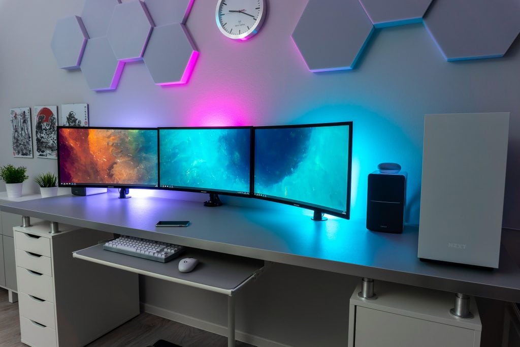 Bias lighting can be fun too