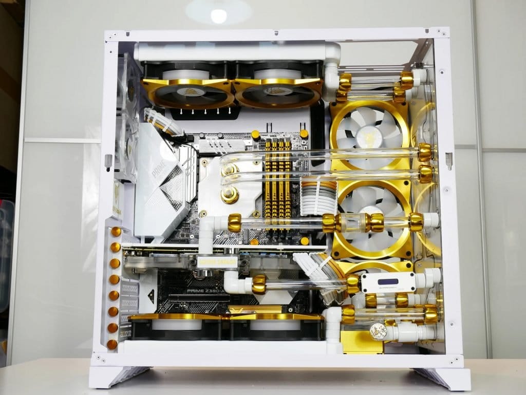 Colored thumbscrews are a nice way to add accent lighting to your custom PC