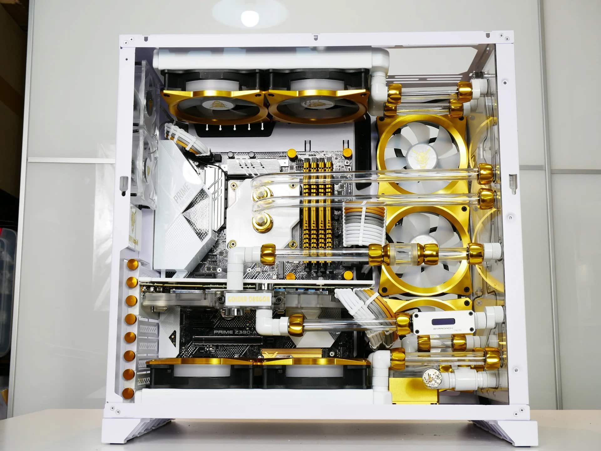 Colored thumbscrews are a nice way to add accent lighting to your custom PC