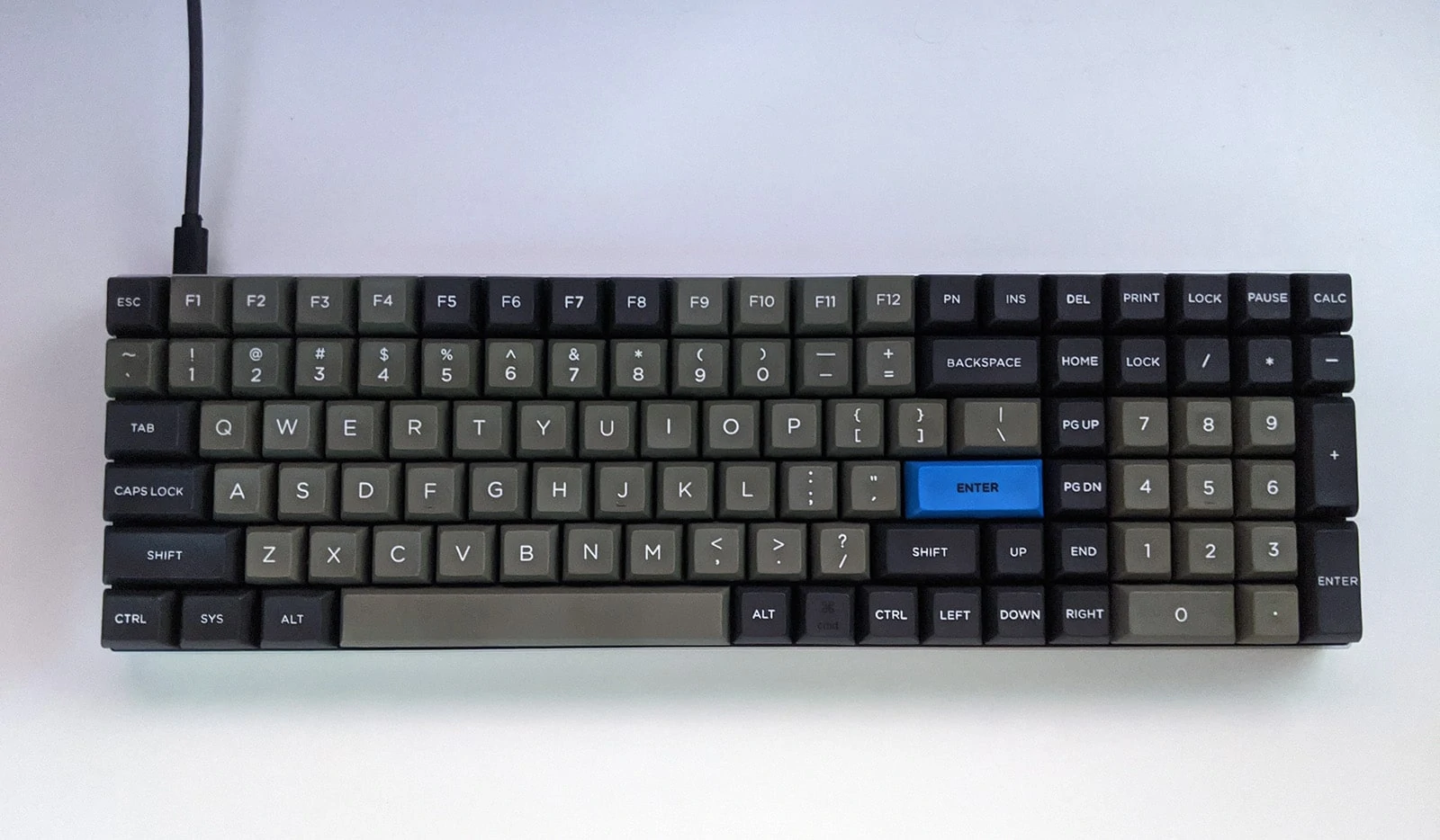 96 key example (96% keyboard)