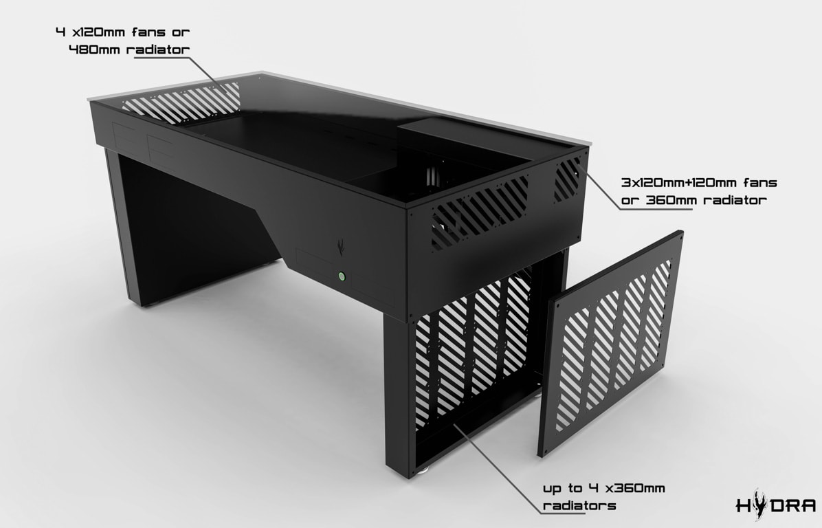 Hydra Desk PC Case