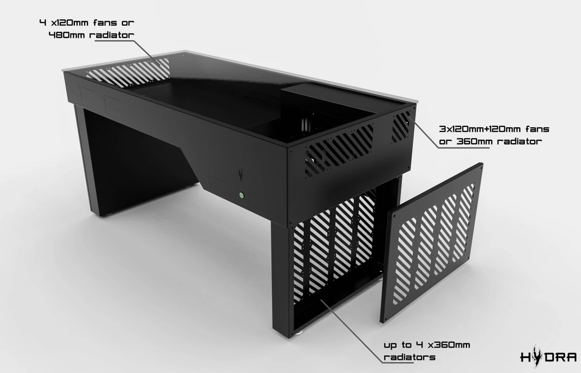 Hydra Desk PC Case