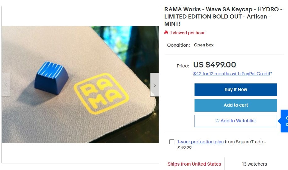 ebay rama wave keycap