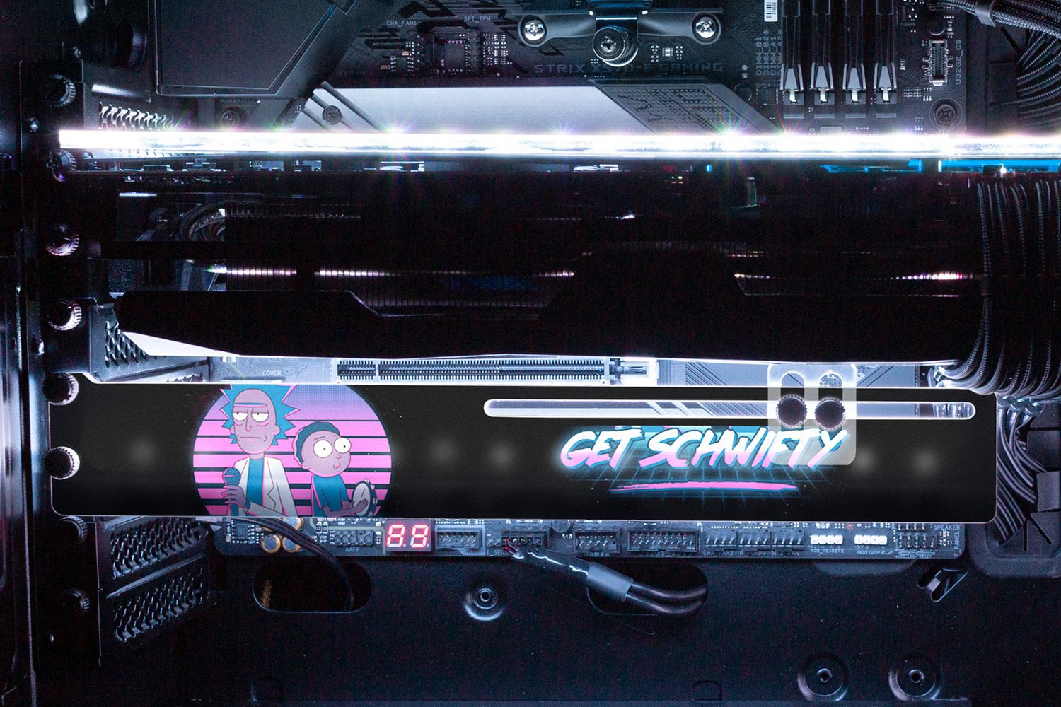 Rick and Morty GPU support bracket