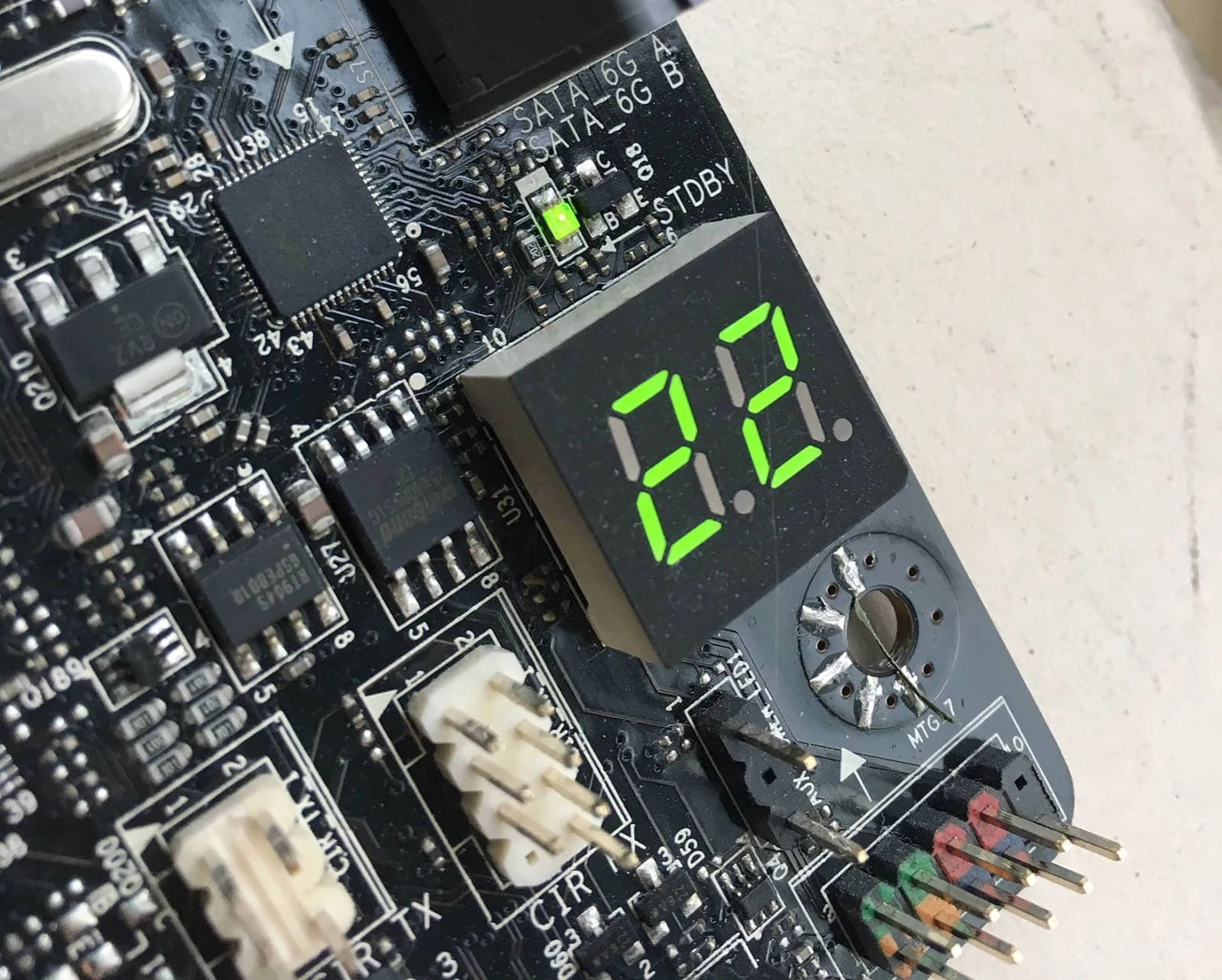 motherboard post code LCD