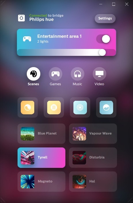 Philips Hue Scene titled 
