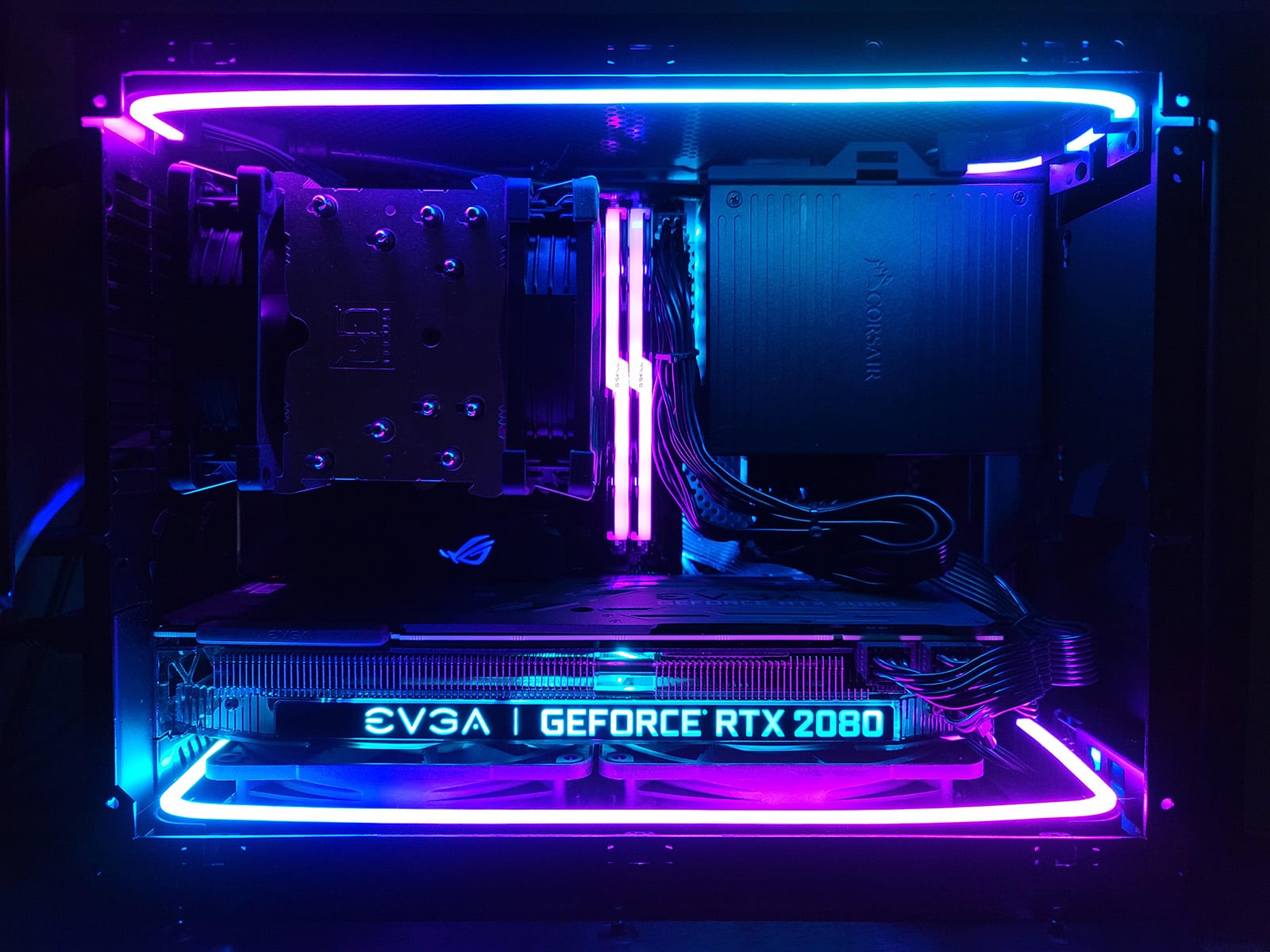 Phantek's Neon RGB strips are an awesome gaming pc accessory