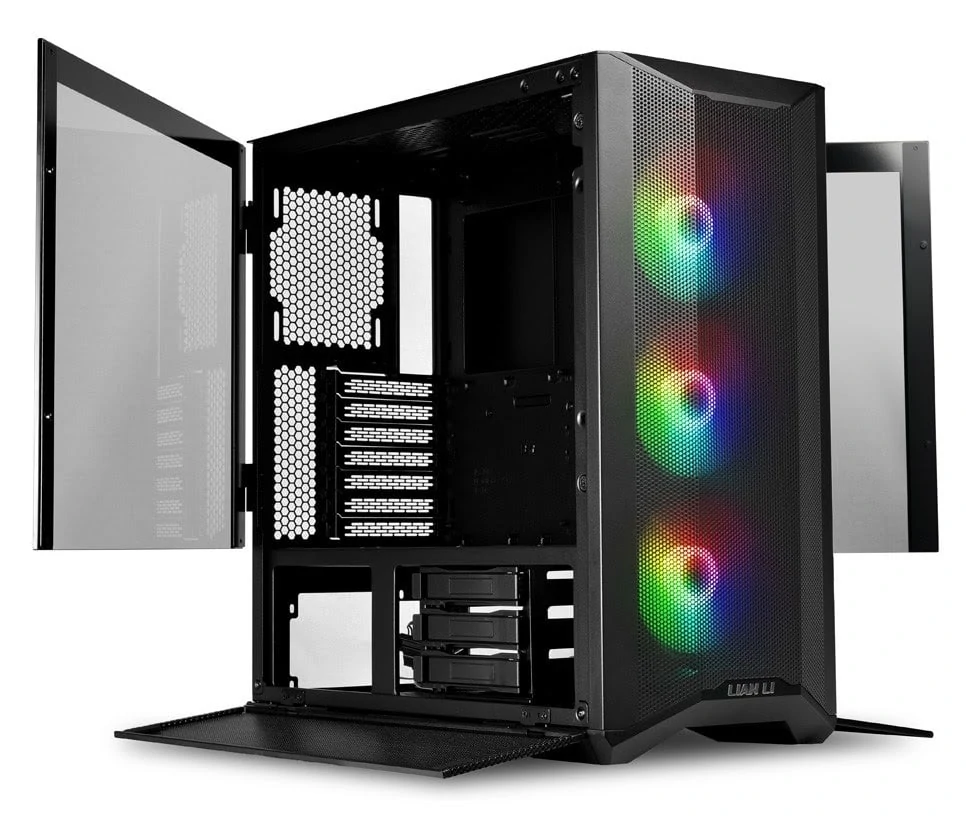 Mid tower case built for airflow