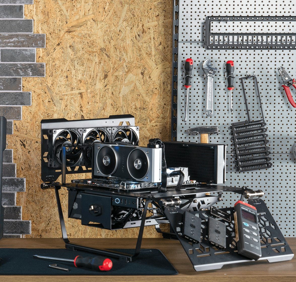 cooler master masterframe 700 test bench