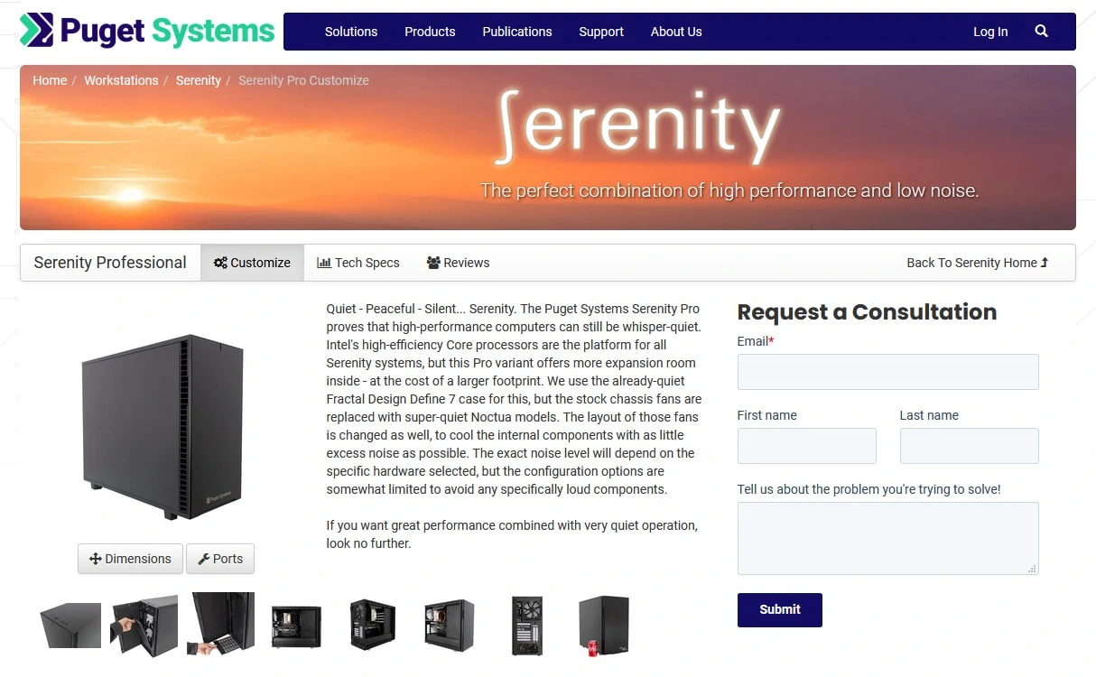 Puget Systems builder