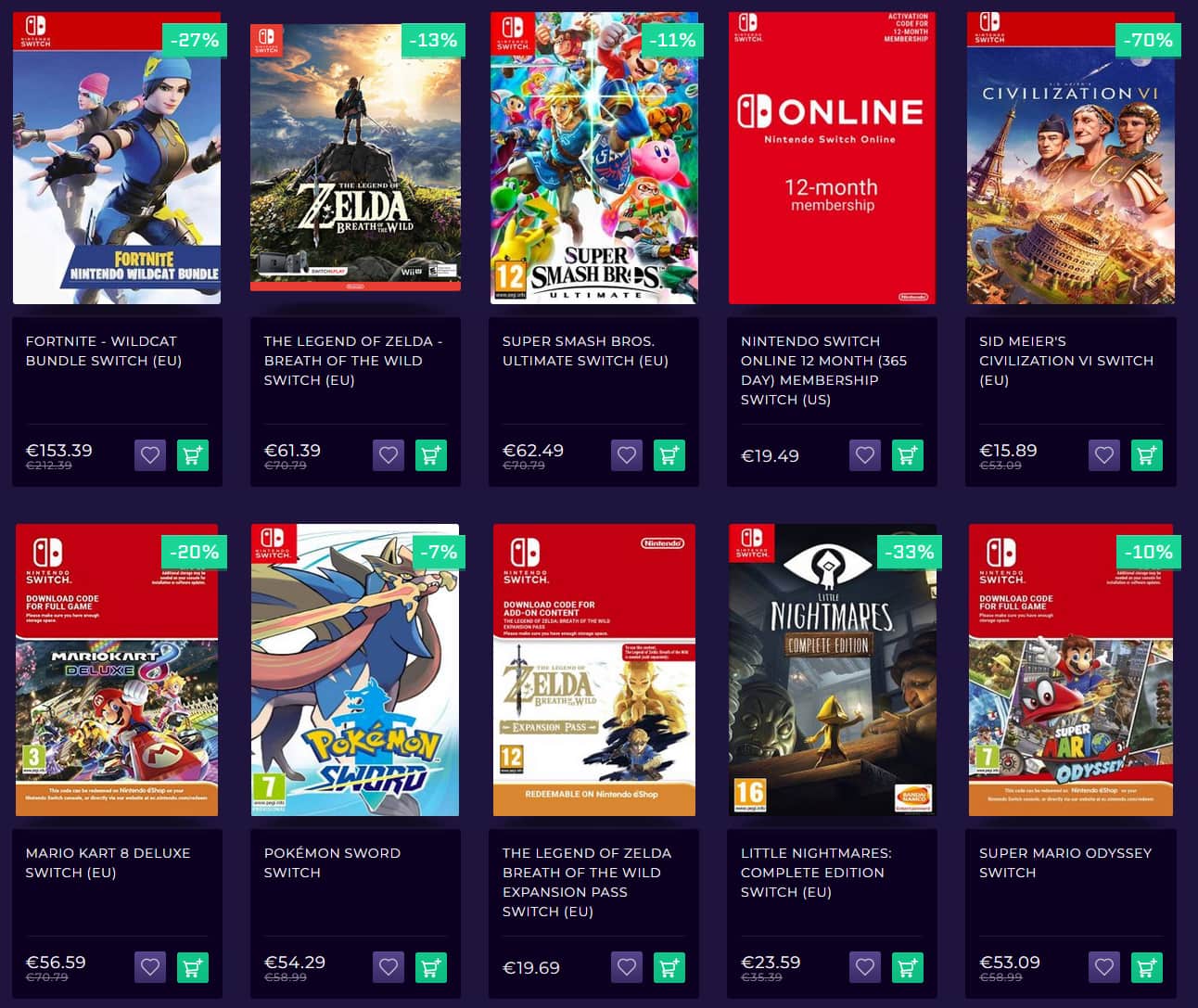 cdkeys switch games