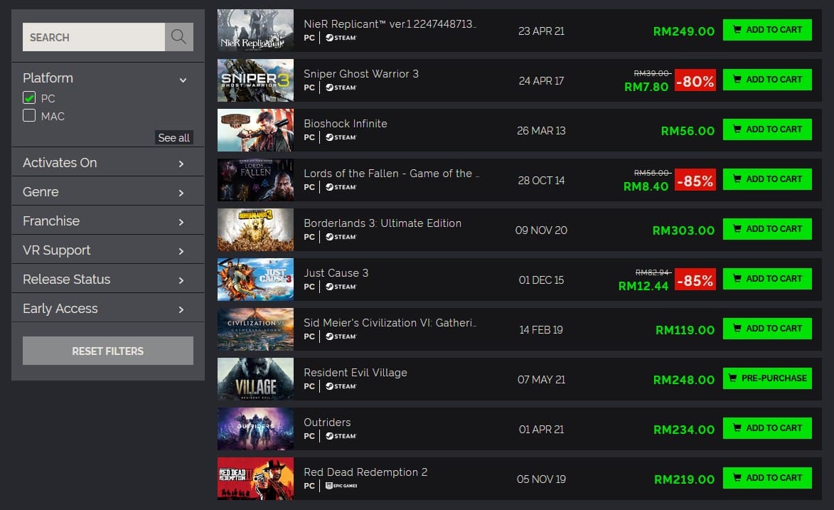 green man gaming steam keys