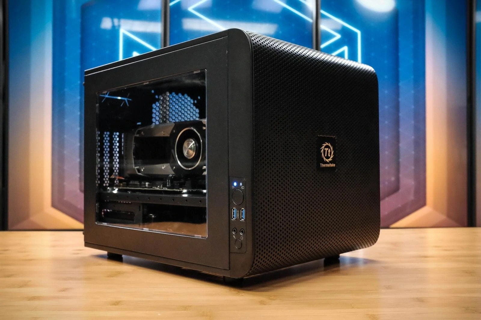 thermaltake core v21 cube pc case build