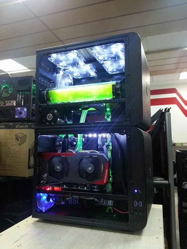 thermaltake core v21 stack