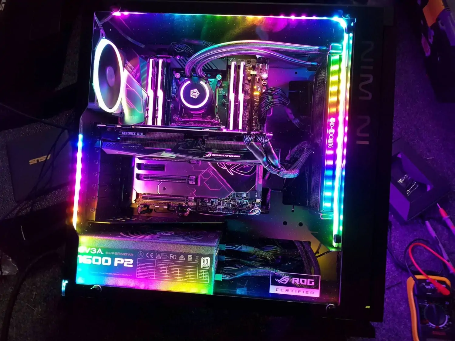 addressable RGB LED strip build example