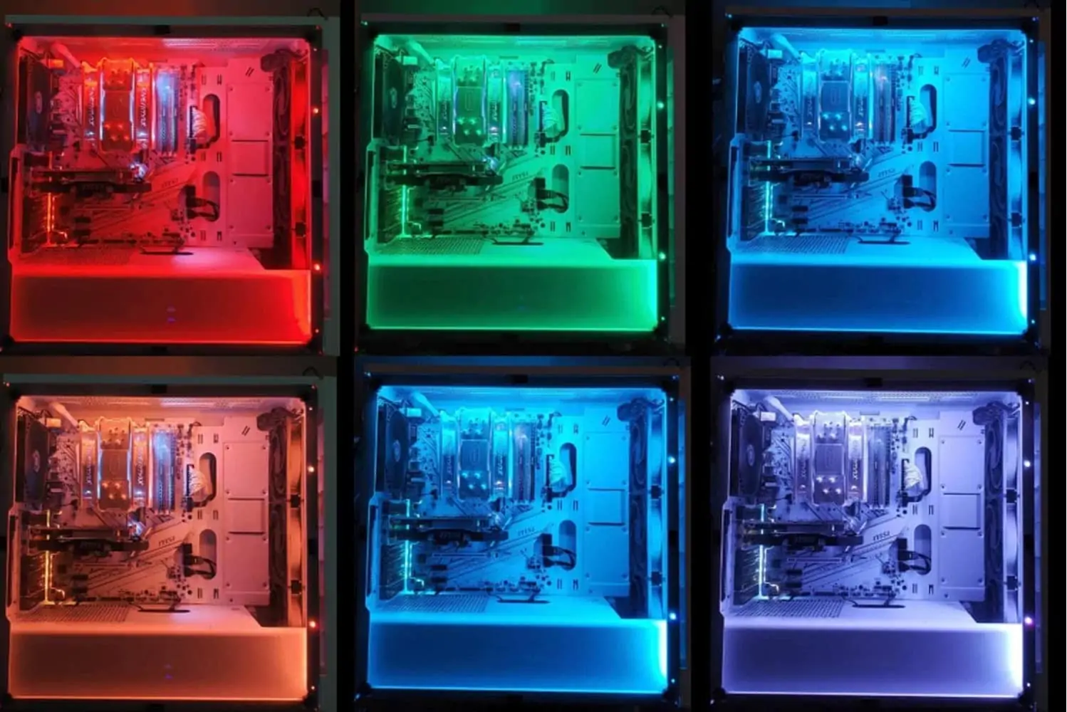 Airgoo rgb LED strip color examples