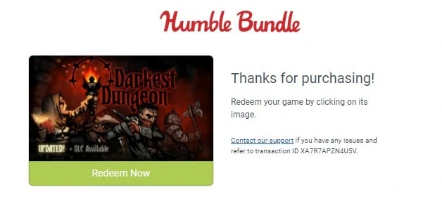 humble game key email