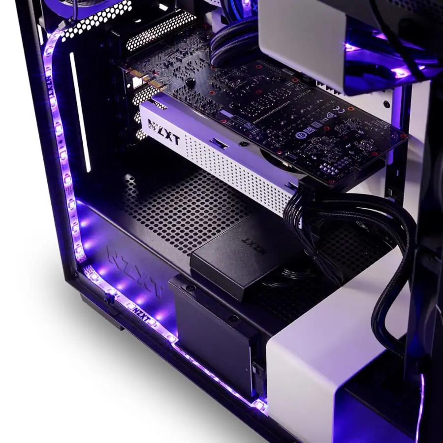NZXT Hue 2 RGB lighting kit build example
