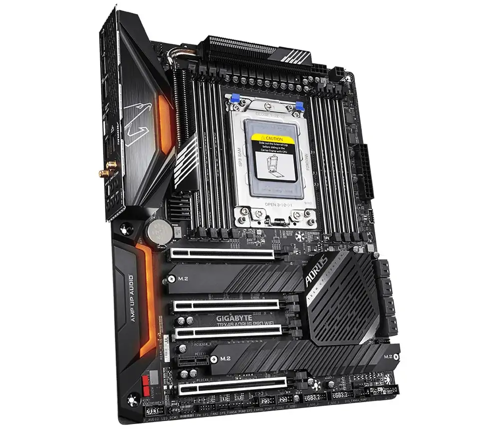 The Gigabyte TRX40 PRO WiFi motherboard