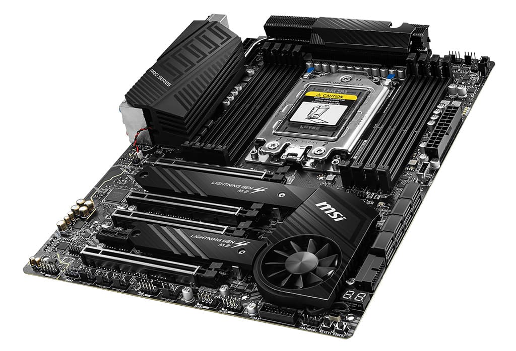 The MSI TRX40 PRO WiFi motherboard