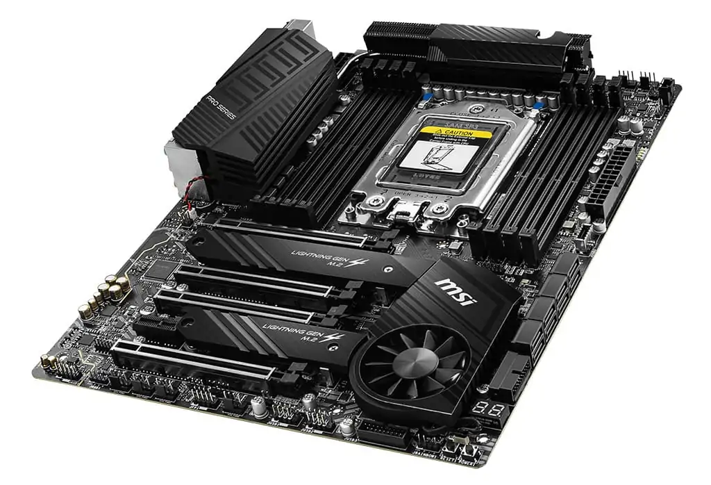 The MSI TRX40 PRO WiFi motherboard