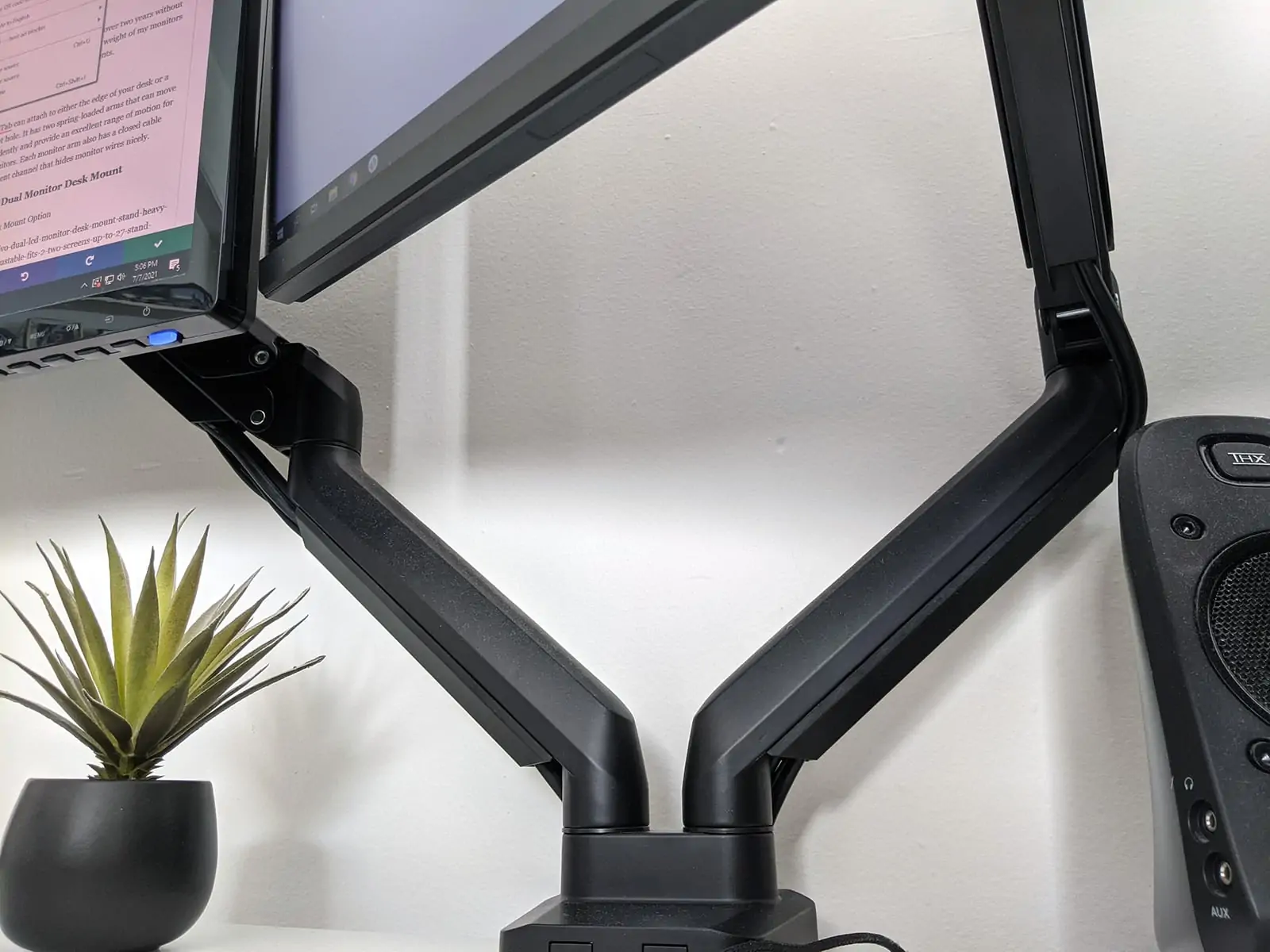 My EleTab dual monitor stand