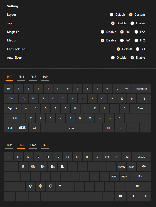anne pro 2 programming interface