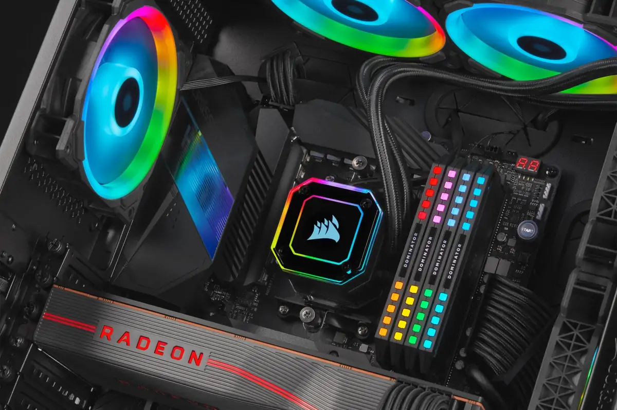 Corsair H150i build example