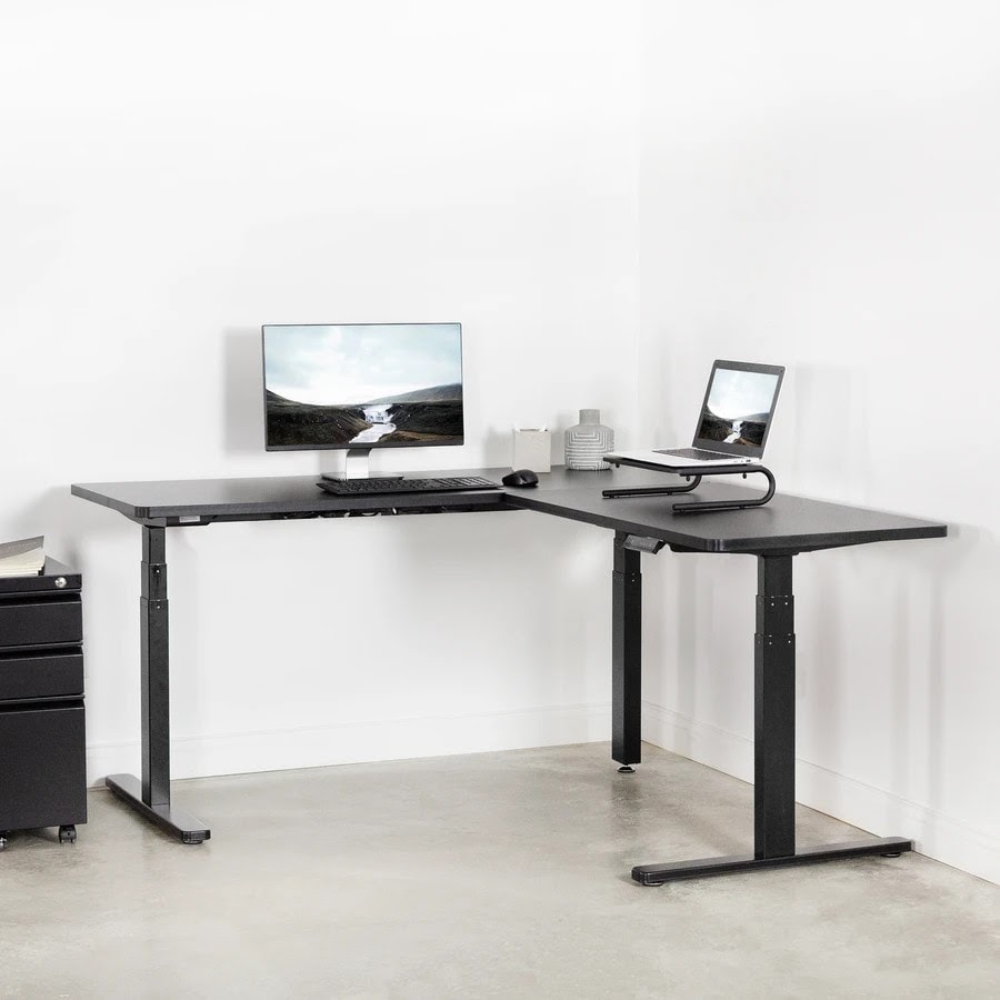 VIVO Corner Stand Up Desk