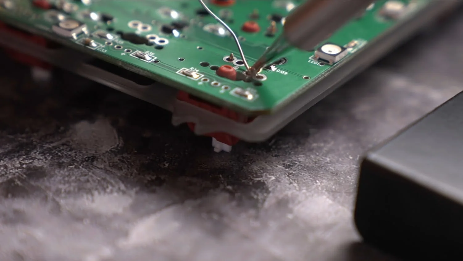 Soldering keyboard switch