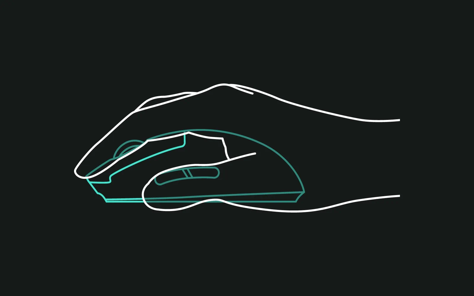 Palm grip side profile