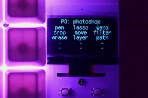 duckyPad OLED screen