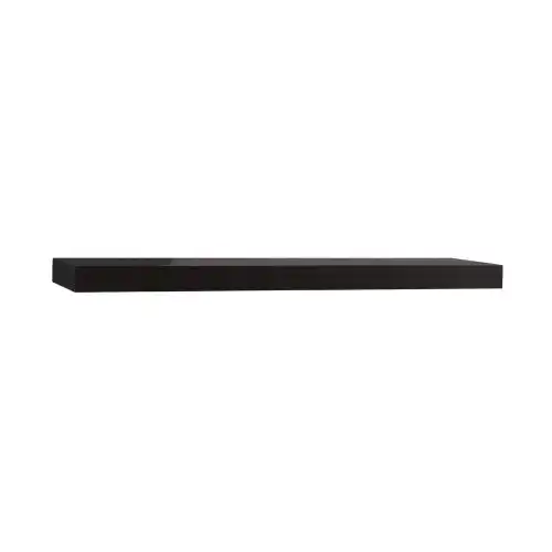 InPlace Shelving, Black 36" Floating Wall Shelf with Invisible Brackets