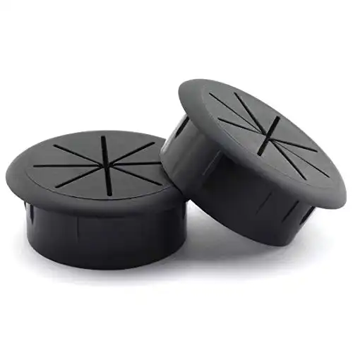 HJ Garden 2pcs 2-Inch (50mm) Desk Cord Grommets