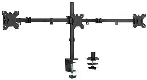VIVO Black Triple Monitor Mount