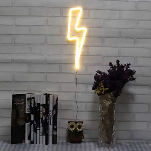 Varagylight Neon Lightning Bolt LED Lights