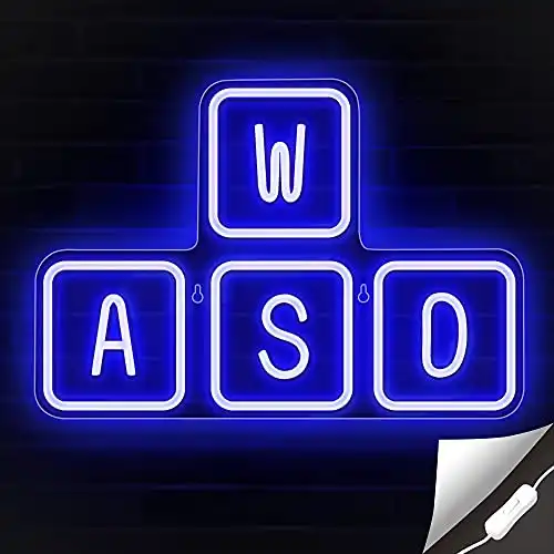Lumoonosity WASD Neon Sign LED Lights