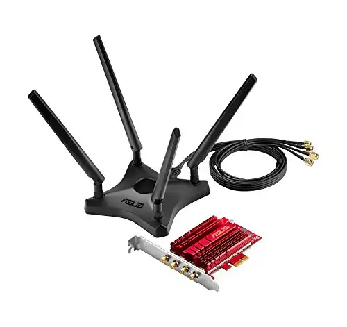 ASUS PCE-AC88 Dual-Band 4x4 AC3100 WiFi PCIe Adapter
