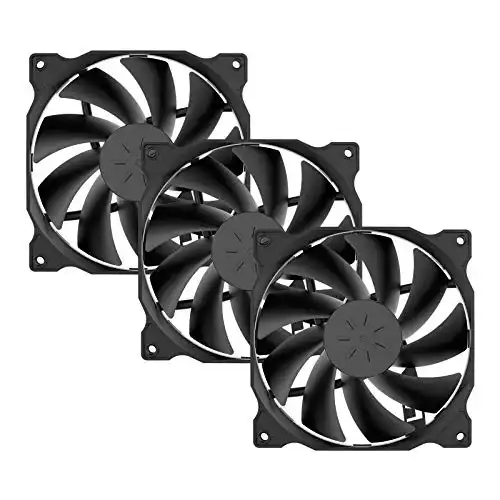 Uphere 3-Pack Long Life Cooling Case Fan 120mm
