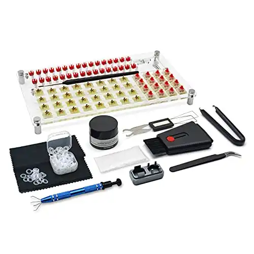 RunJRX 32 Switches Acrylic Station Mechanical Keyboard