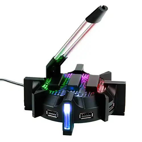 Enhance Pro Gaming Mouse Bungee with 4 Port USB Hub