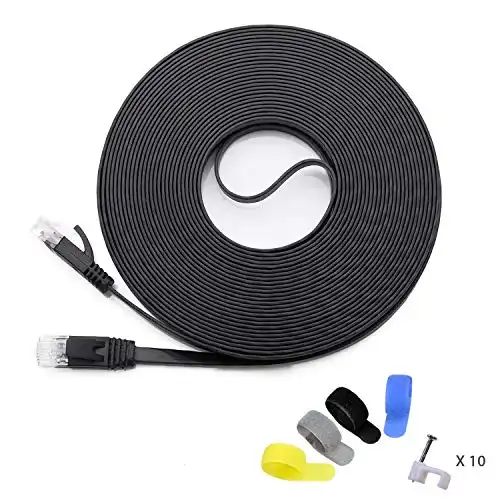 CableGeeker Cat6 Flat Ethernet Cable