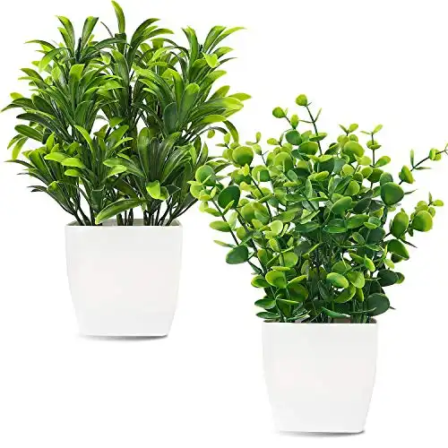 Whonline Artificial Mini Potted Plants