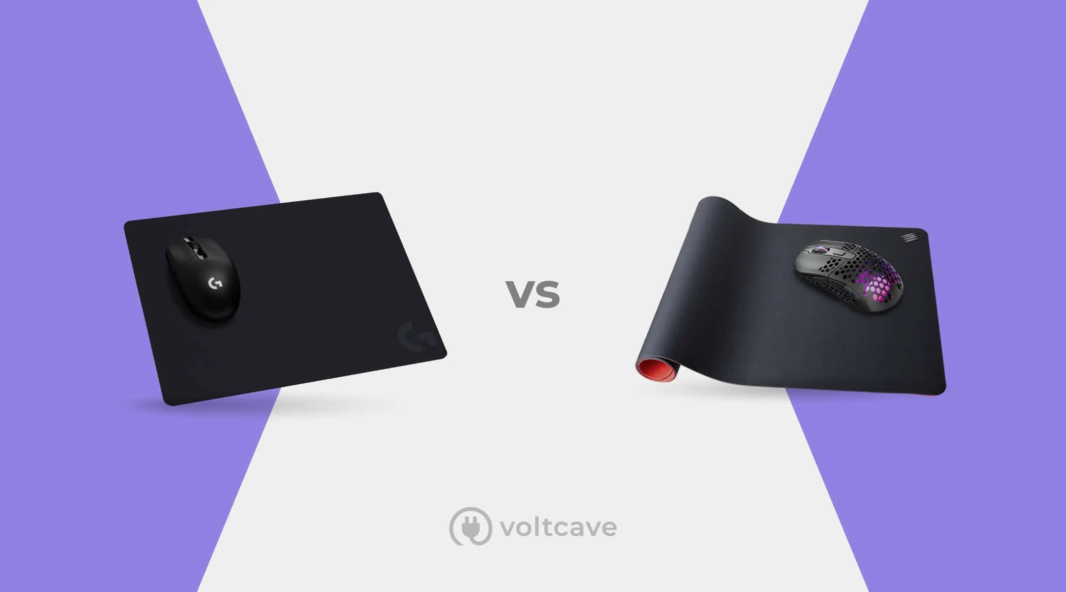 hard and soft mousepad side-by-side