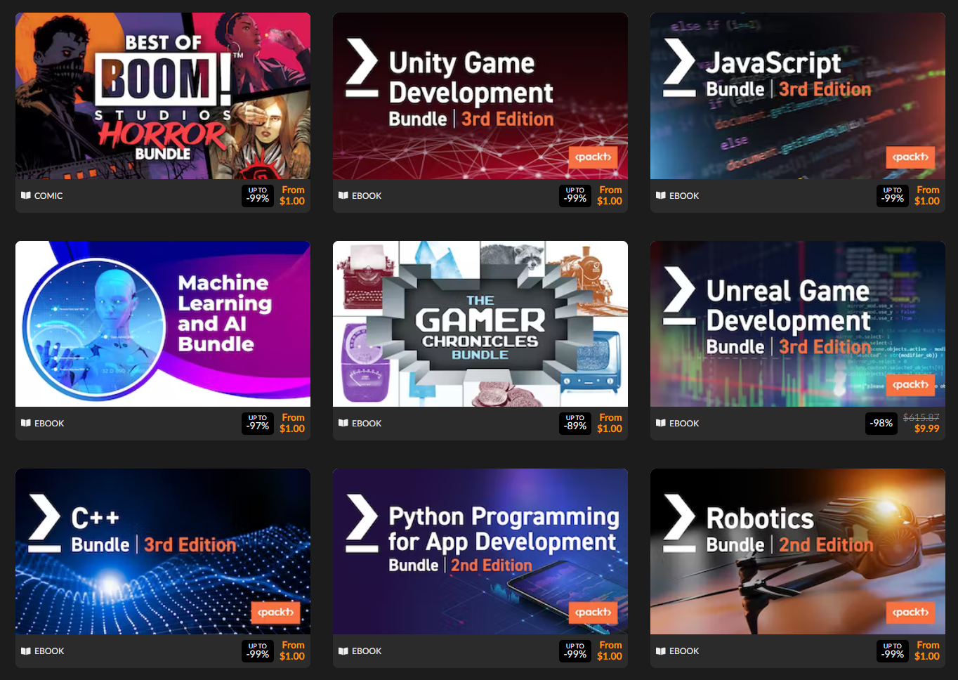 Fanatical ebook bundles