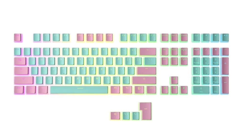 HK Gaming Pudding Keycaps