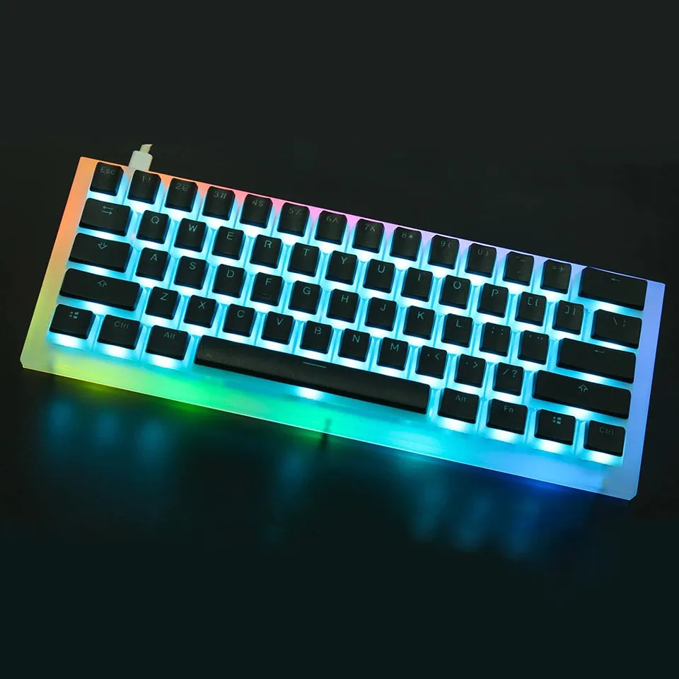 YMDK Doubleshot Shine Through Pudding Keycaps